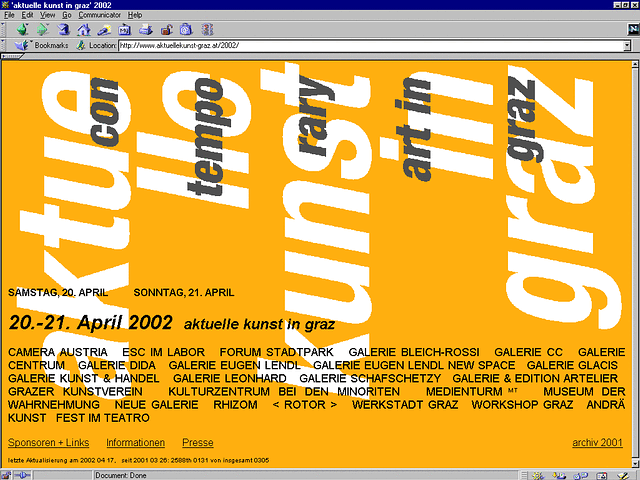 
screenshot startseite 2002