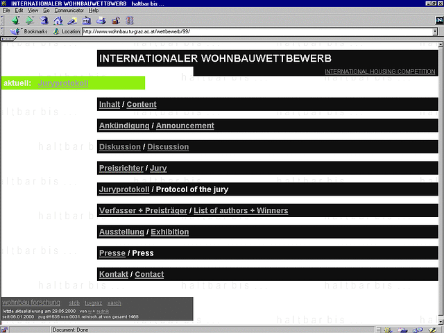 
screenshot startseite 'INTERNATIONALER WOHNBAUWETTBEWERB'