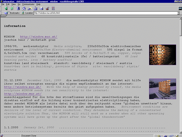
screenshot unterseite 'information'